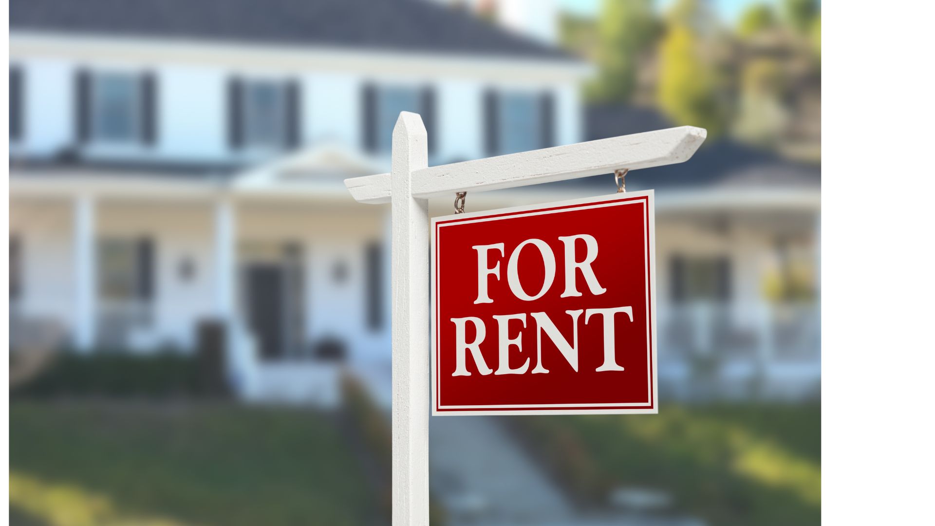 rental property with a for sale sign in the yard: how to buy rental property